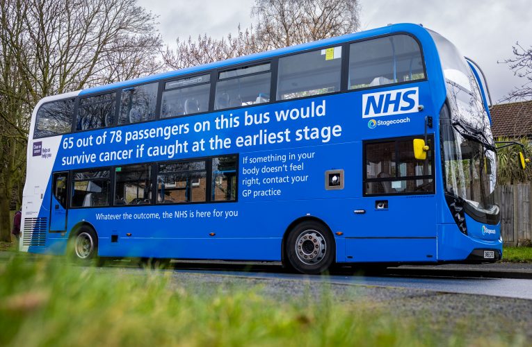 NHS launches cancer “bus-ting” tour as double-decker bus aims to drive up awareness of deadly disease